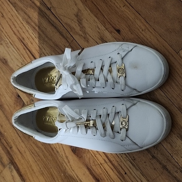 Micheal Kors, 7½ Womens, White and Gold - Picture 2 of 4